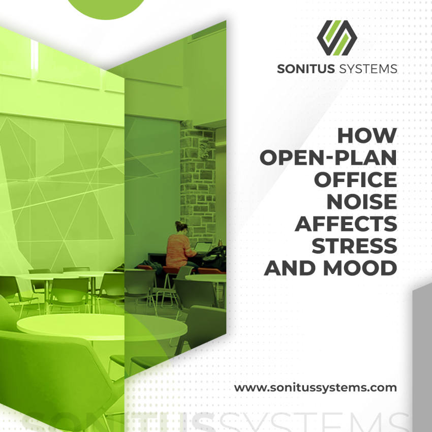 Open plan office noise affects stress and mood